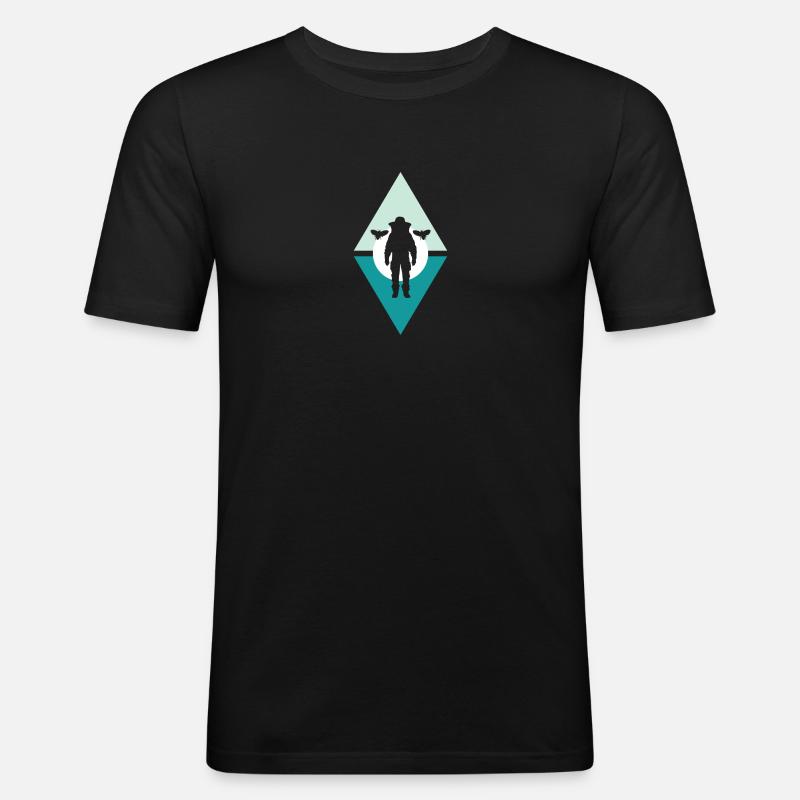 Beekeeper Honeycomb Nectar - Men's Slim Fit T-Shirt - black
