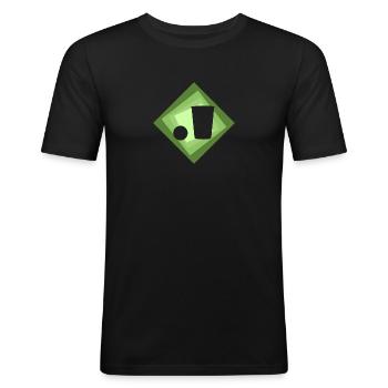 Fête de Beerpong Fête des monstres - T-shirt près du corps Homme - noir - Devant - Nik (191cm)