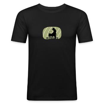 Bienen Beekeeping Nektar - Männer Slim Fit T-Shirt - Schwarz - Vorne - Nik (191cm)