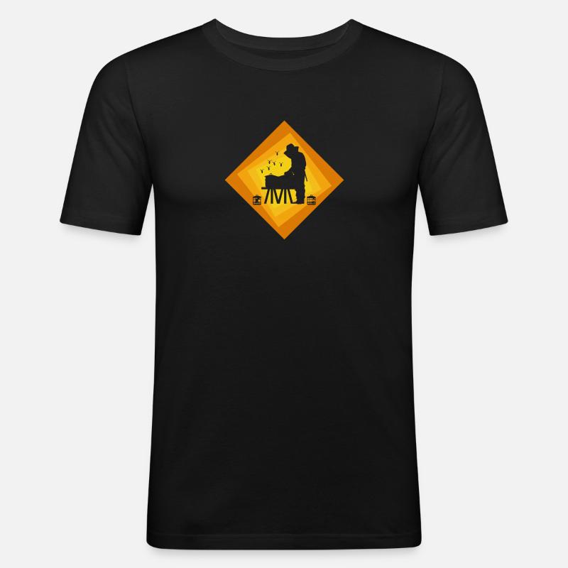 Beekeeper Bee Bee - Men's Slim Fit T-Shirt - black