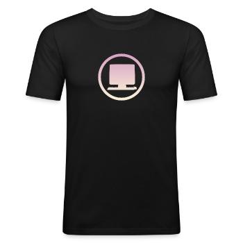 Computer Online Gamer - Men's Slim Fit T-Shirt - black - Front - Nik (191cm)