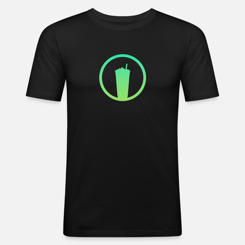 Bubble Boba Bubble Tea - Men's Slim Fit T-Shirt - black