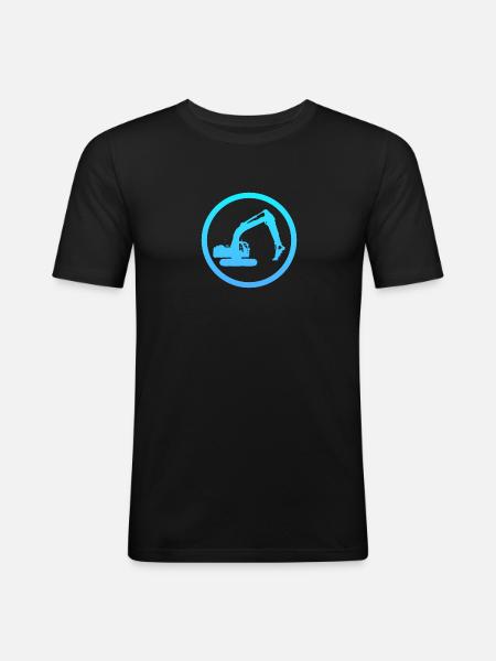 Baggerfahrer Baggerfahrer Bagger - Männer Slim Fit T-Shirt - Schwarz
