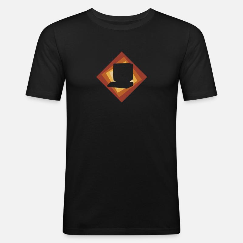Computer PC Online - Männer Slim Fit T-Shirt - Schwarz