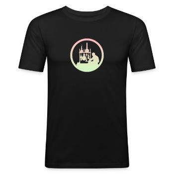 Molecule Biochemistry Biochemist - Men's Slim Fit T-Shirt - black - Front - Nik (191cm)