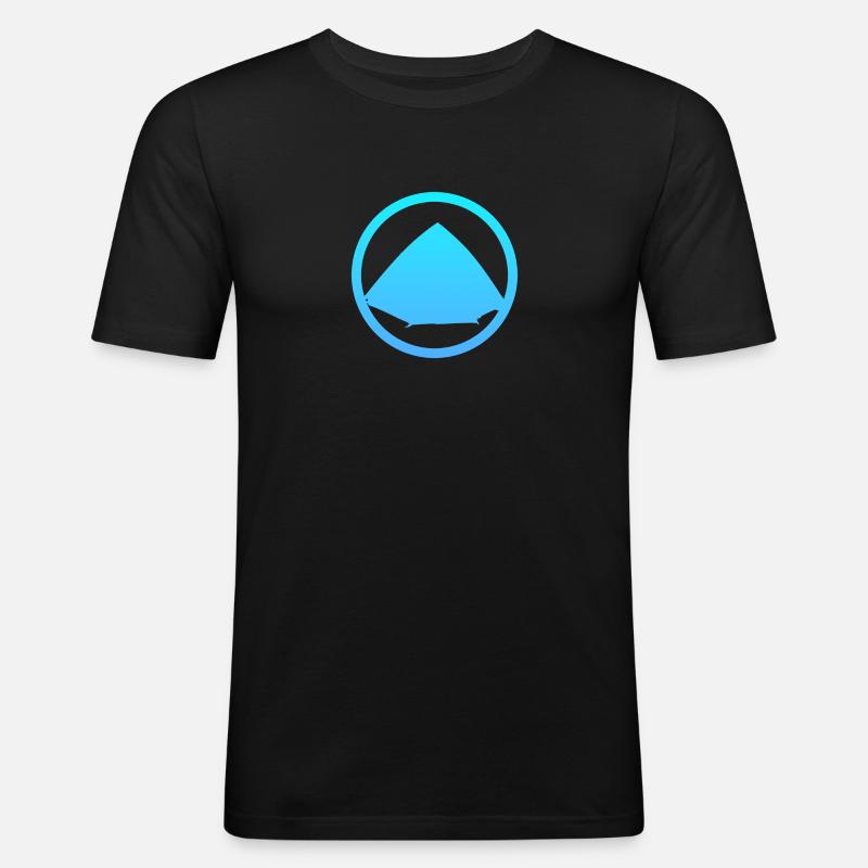 Camper Zelte Zelte - Männer Slim Fit T-Shirt - Schwarz
