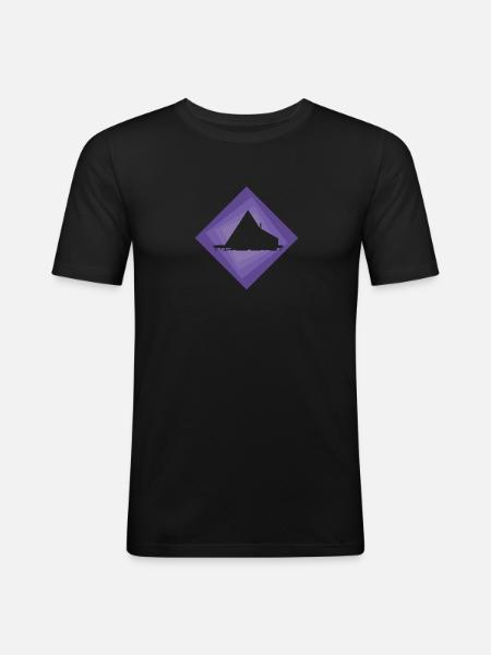 Glamping House Camping - T-shirt près du corps Homme - noir