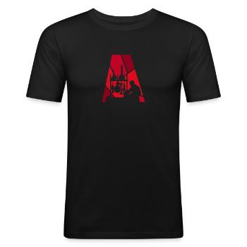 Biochemie Molekül Biochemie - Männer Slim Fit T-Shirt - Schwarz - Vorne - Nik (191cm)