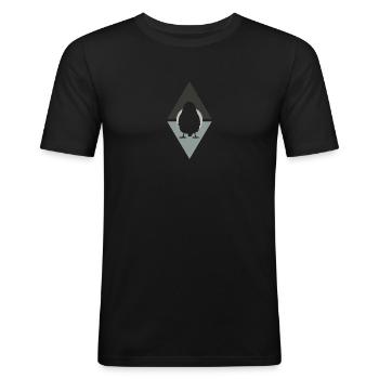 Wellensittich Vogel Abbildung Vogel Abbildung - Männer Slim Fit T-Shirt - Schwarz - Vorne - Nik (191cm)