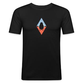Wellensittich Vogel Abbildung Vögel - Männer Slim Fit T-Shirt - Schwarz - Vorne - Nik (191cm)