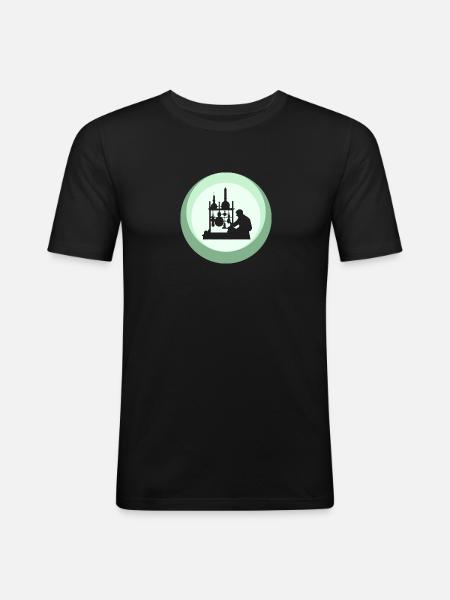 Biochemie Chemisch Chemisch - Männer Slim Fit T-Shirt - Schwarz