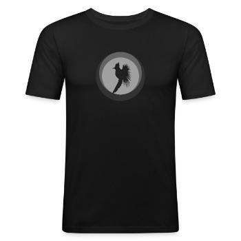 Cockatiel Cockatiel Vogel - Männer Slim Fit T-Shirt - Schwarz - Vorne - Nik (191cm)