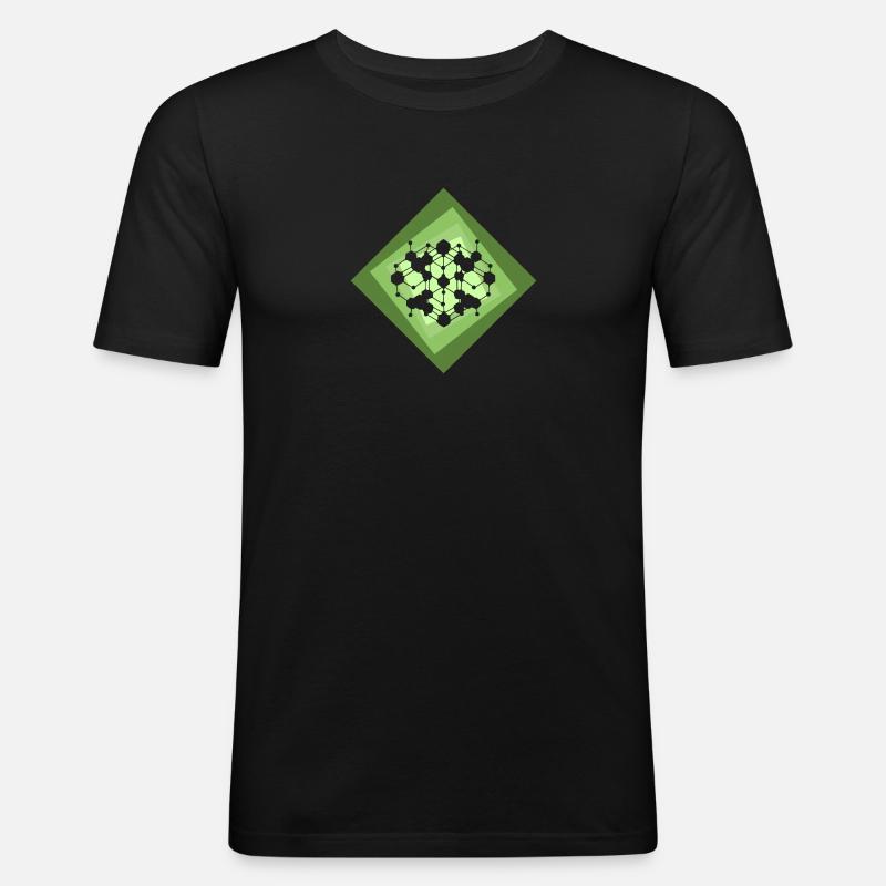 Crypto Cryptowährung Cryptocurrency - Männer Slim Fit T-Shirt - Schwarz