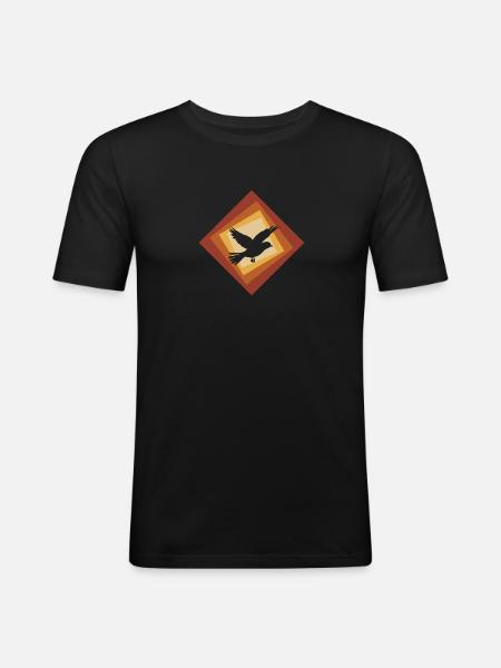 Bird Wings Wings - Men's Slim Fit T-Shirt - black