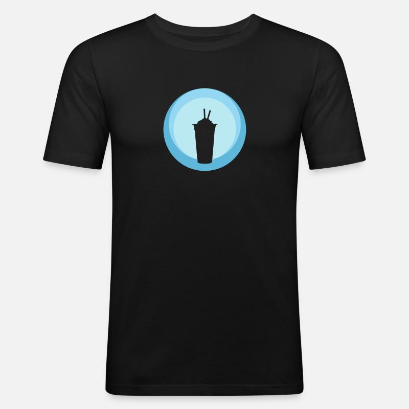 Tee Tee Bubble Tea - Men's Slim Fit T-Shirt - black