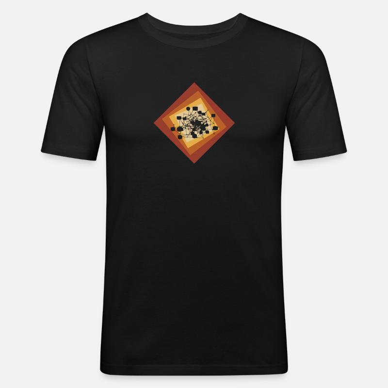 Crypto Bitcoin Crypto - Männer Slim Fit T-Shirt - Schwarz