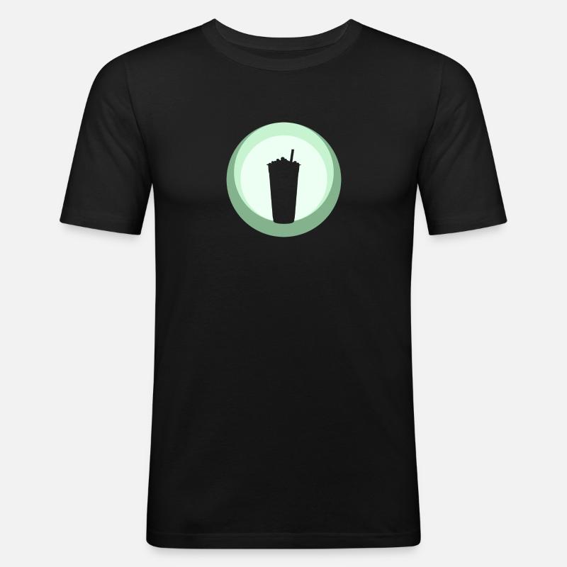 Boba Bubbletee Bubble - Männer Slim Fit T-Shirt - Schwarz