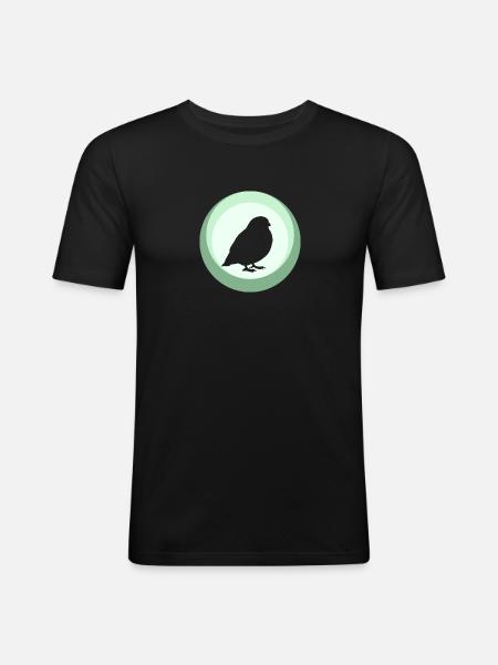 Bird Bird Bird Watching - Men's Slim Fit T-Shirt - black