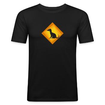 Kryptozoologie Legende Märchen - Männer Slim Fit T-Shirt - Schwarz - Vorne - Nik (191cm)
