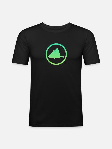 Camping Glamping Moderne - T-shirt près du corps Homme - noir