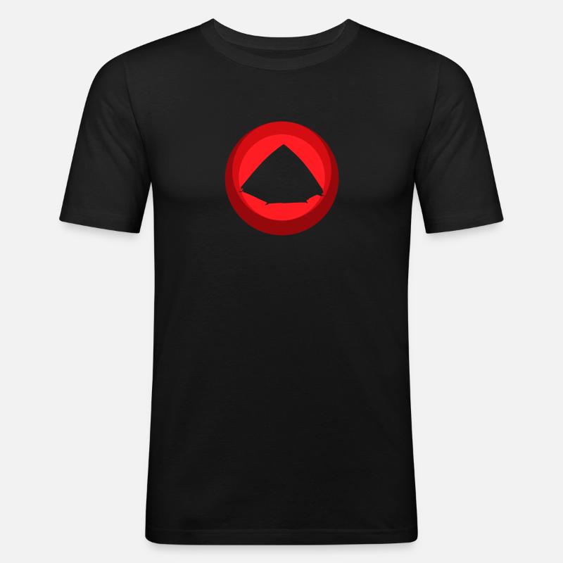 Camper Camper Pfadfinder - Männer Slim Fit T-Shirt - Schwarz
