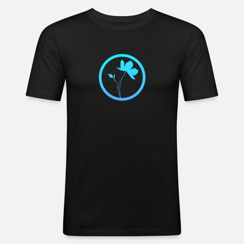 Botanisch Gartenbau Botanisch - Männer Slim Fit T-Shirt - Schwarz