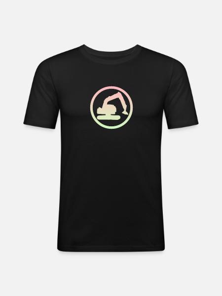Baggerfahrer Baggerfahrer Baggerfahrerin - Männer Slim Fit T-Shirt - Schwarz