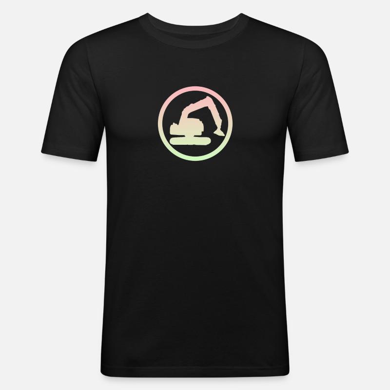 Baggerfahrer Baggerfahrer Baggerfahrerin - Männer Slim Fit T-Shirt - Schwarz