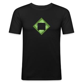 Busfahrer Busfahren Öffentliche Verkehrsmittel - Männer Slim Fit T-Shirt - Schwarz - Vorne - Nik (191cm)