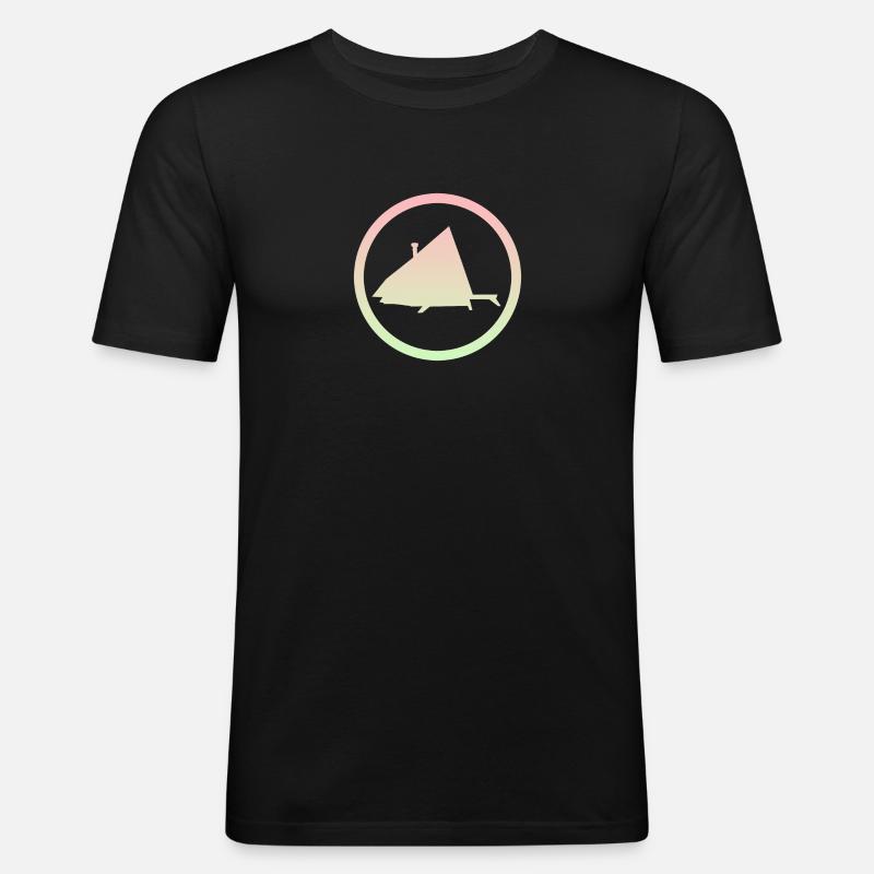 Camping Glamping Camping - Männer Slim Fit T-Shirt - Schwarz