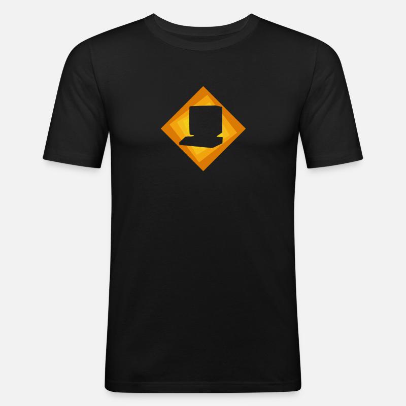 Computer Internet PC - Männer Slim Fit T-Shirt - Schwarz