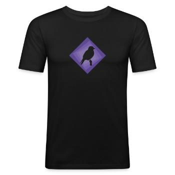 Sittich Vogel Vögel beobachten - Männer Slim Fit T-Shirt - Schwarz - Vorne - Nik (191cm)