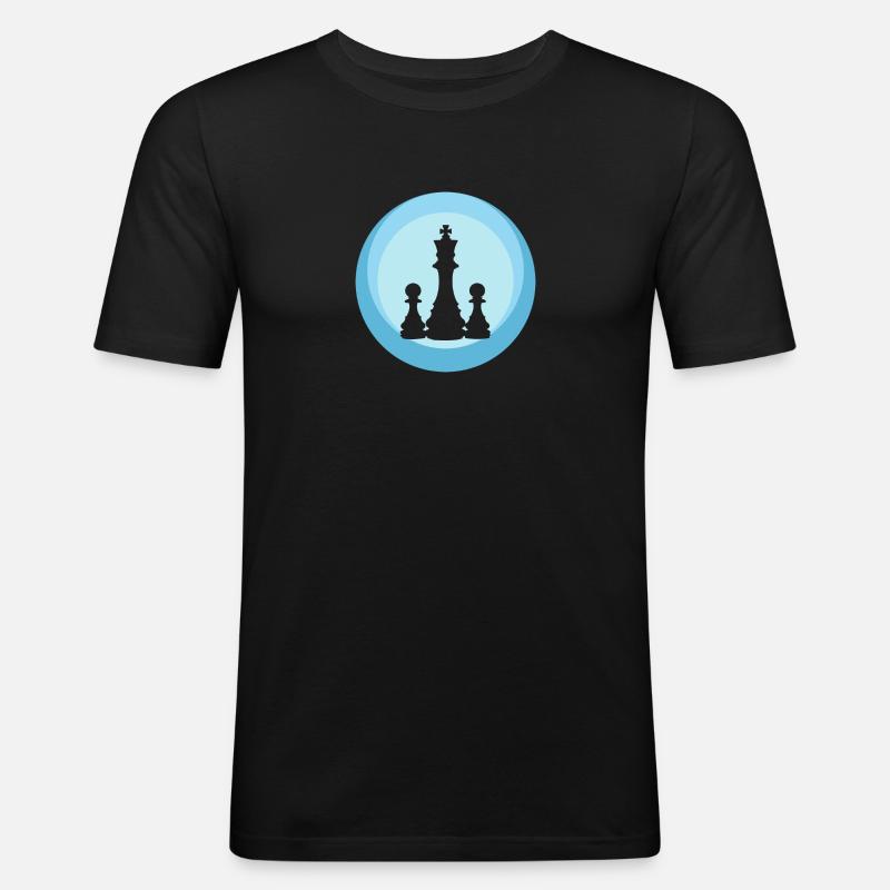Chess Chess Checkmate - Men's Slim Fit T-Shirt - black