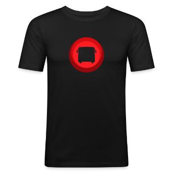Bus Busfahrer Busfahrer - Männer Slim Fit T-Shirt - Schwarz - Vorne - Nik (191cm)
