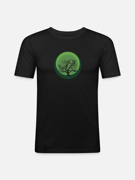 Botany, Flowers, Plants - Men's Slim Fit T-Shirt - black