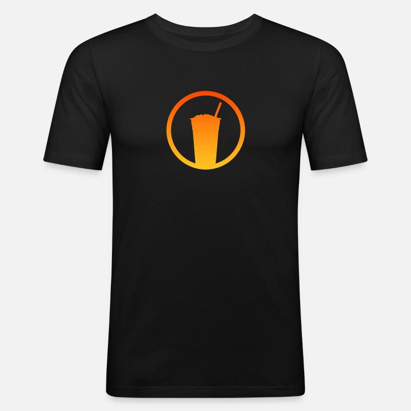 Bubble Boba Bubble - Männer Slim Fit T-Shirt - Schwarz