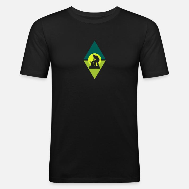 Blacksmith Reshape Blacksmith - Men's Slim Fit T-Shirt - black
