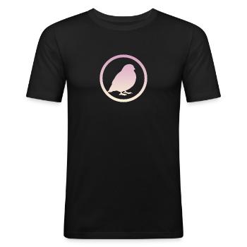 Vogel Vögel Vögel beobachten - Männer Slim Fit T-Shirt - Schwarz - Vorne - Nik (191cm)