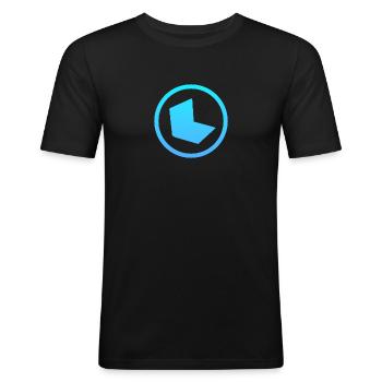 Blogging Blogger Writing - Men's Slim Fit T-Shirt - black - Front - Nik (191cm)