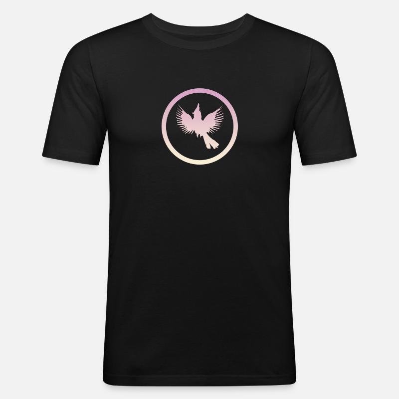 Calopsitte oiseau Calopsitte - T-shirt près du corps Homme - noir