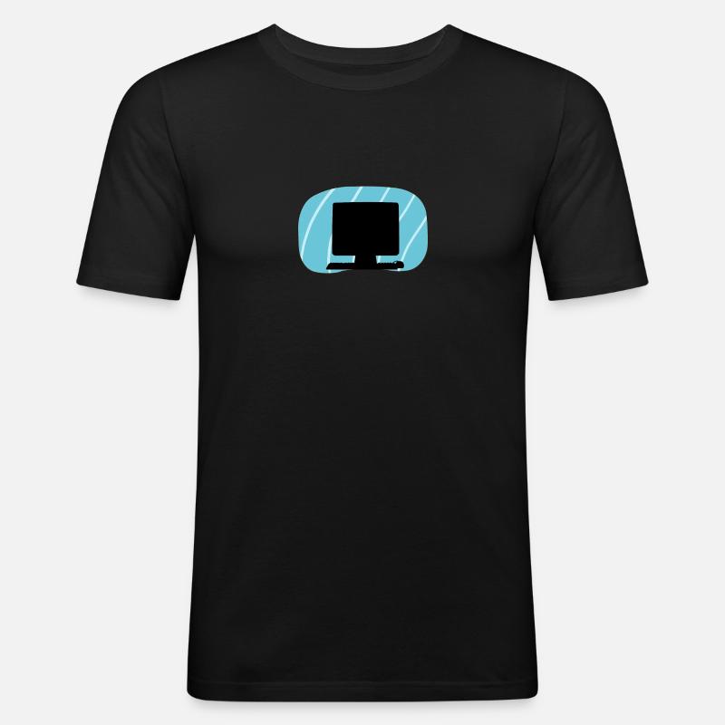 Computer Tech Computer - Men's Slim Fit T-Shirt - black