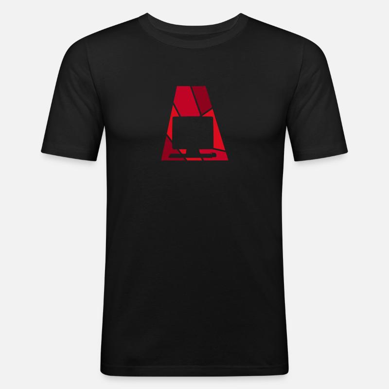 Computer Computer Informatik - Männer Slim Fit T-Shirt - Schwarz
