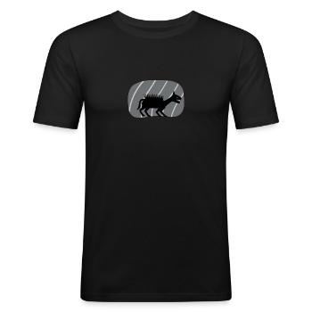 Kryptozoologie Kryptozoologie Legende - Männer Slim Fit T-Shirt - Schwarz - Vorne - Nik (191cm)