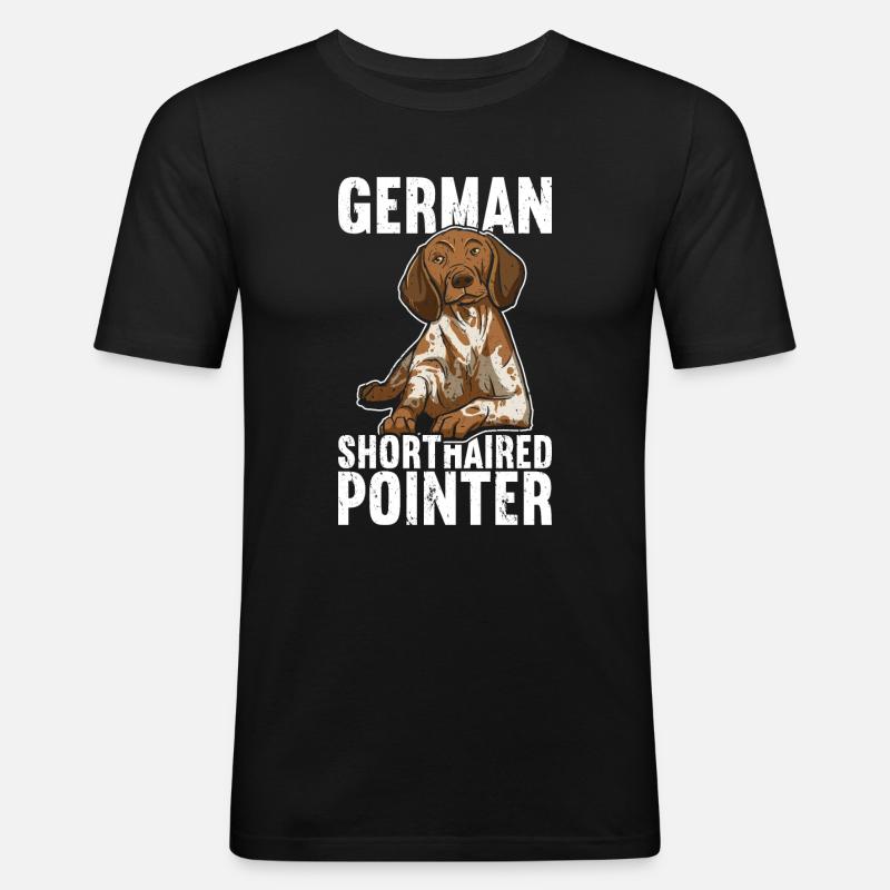 German Shorthaired Pointer - Men's Slim Fit T-Shirt - black