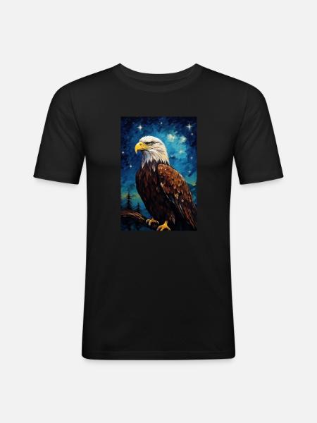 Eagle - Men's Slim Fit T-Shirt - black