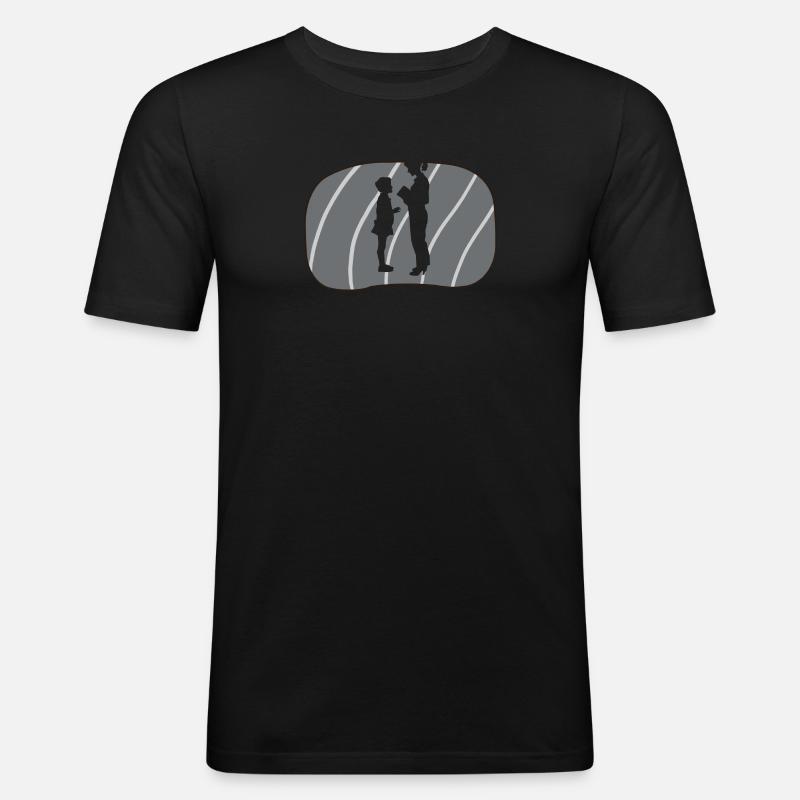 Grundschullehrer Schule - Männer Slim Fit T-Shirt - Schwarz