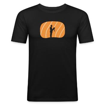 Court Treatment Paragraph - Men's Slim Fit T-Shirt - black - Front - Nik (191cm)