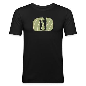 Primary School Teacher - Men's Slim Fit T-Shirt - black - Front - Nik (191cm)