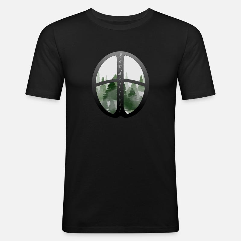 Sondellust - Männer Slim Fit T-Shirt - Schwarz