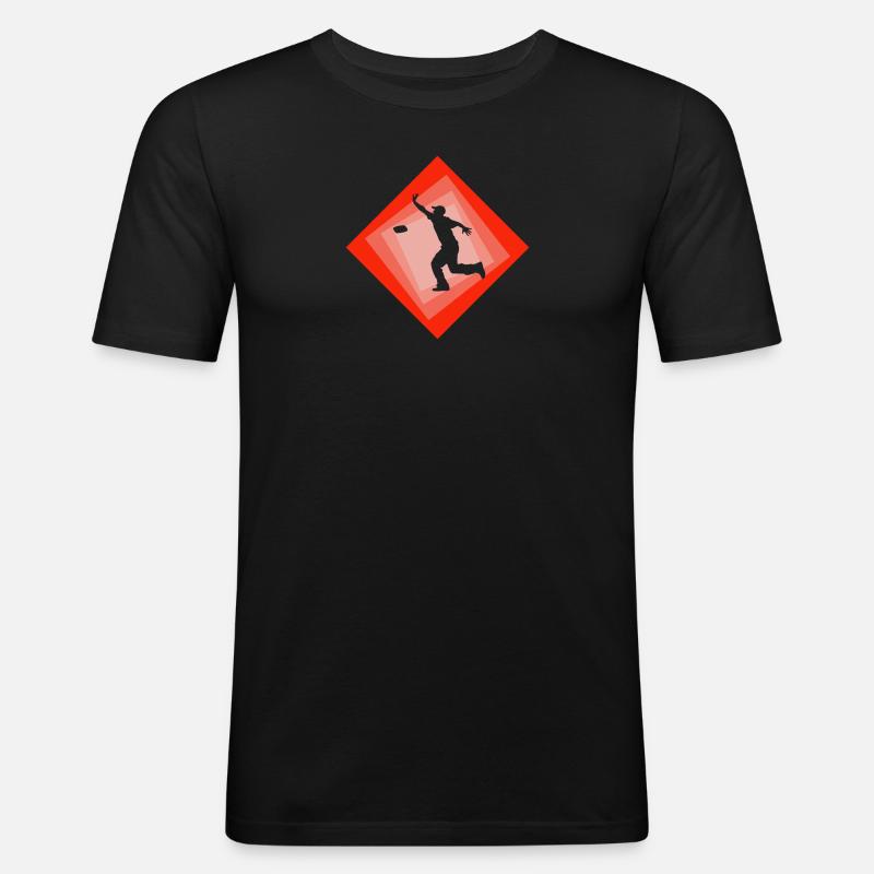 Cornhole Spiel - Männer Slim Fit T-Shirt - Schwarz